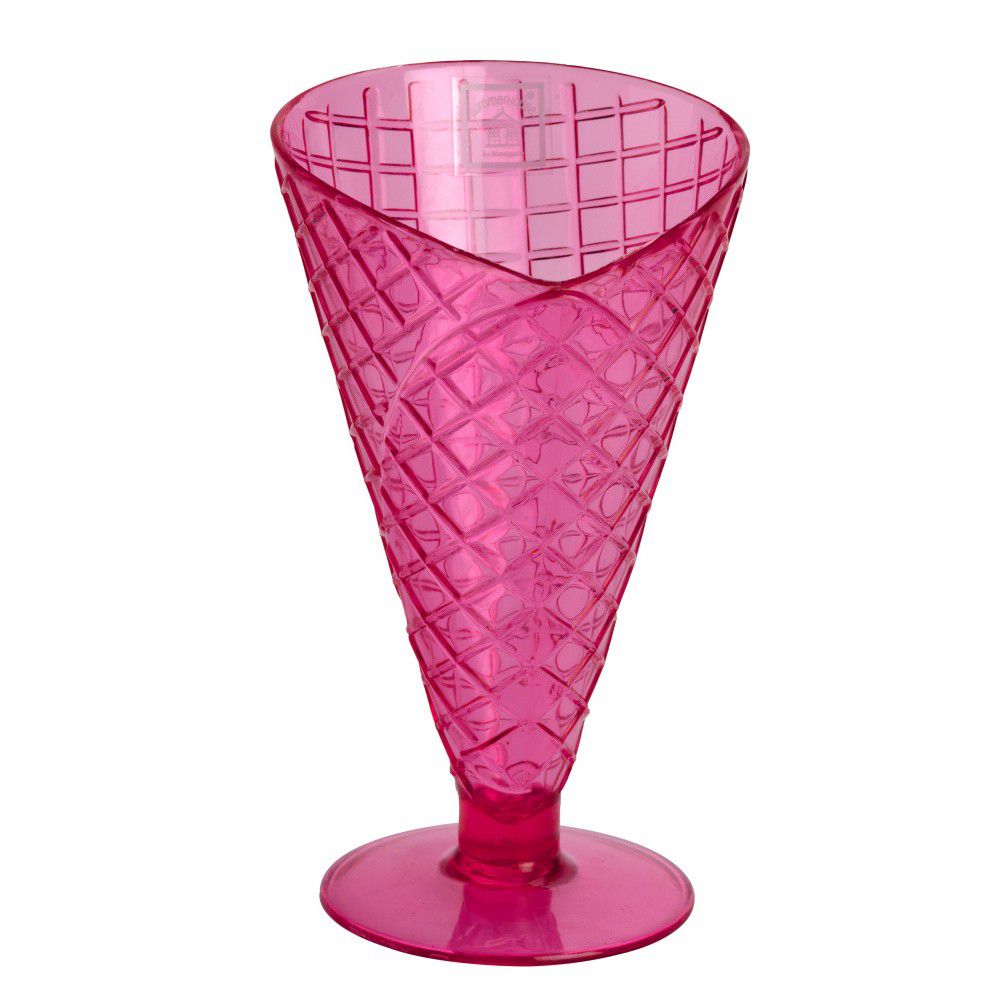 Růžový plastový zmrzlinový pohár Navigate Sundae Cone - Bonami.cz