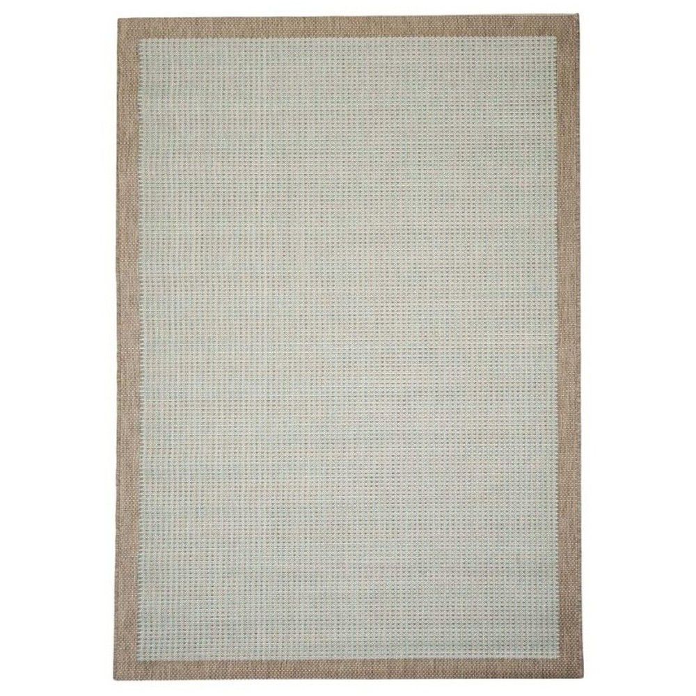 Hnědo-modrý venkovní koberec Floorita Chrome, 135 x 190 cm - Bonami.cz