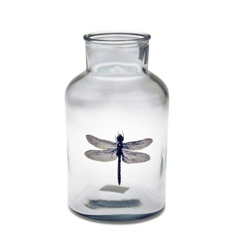 Skleněná váza Interiörhuset Dragonfly, výška 30 cm - Bonami.cz
