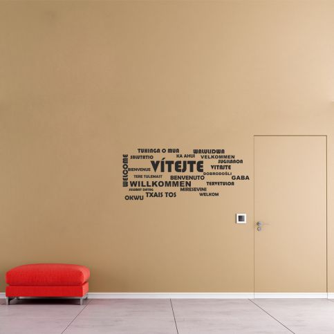 Samolepka na zeď - Vítejte (60x24 cm) - PopyDesign - Popydesign