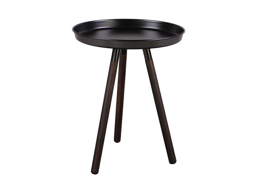 Černý odkládací stolek Nørdifra Sticks, výška 52,5 cm - Bonami.cz