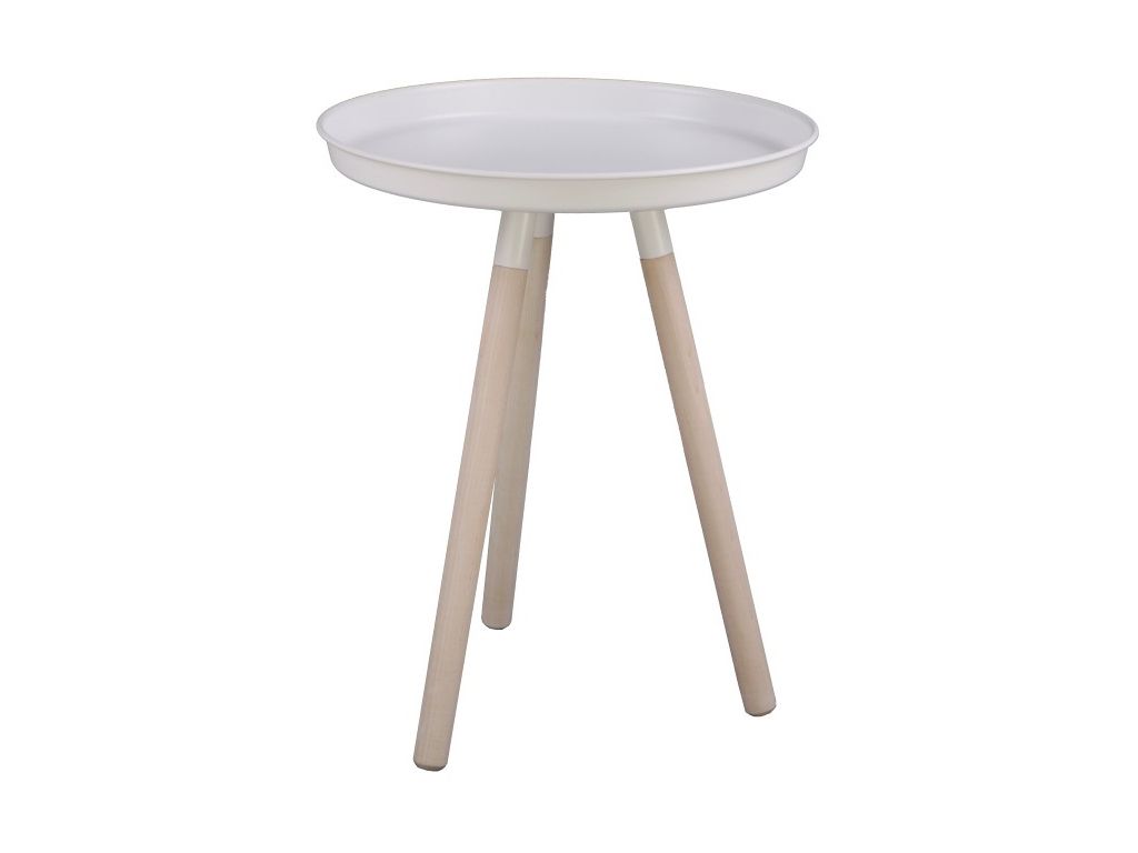 Bílý odkládací stolek Nørdifra Sticks, výška 52,5 cm - Bonami.cz