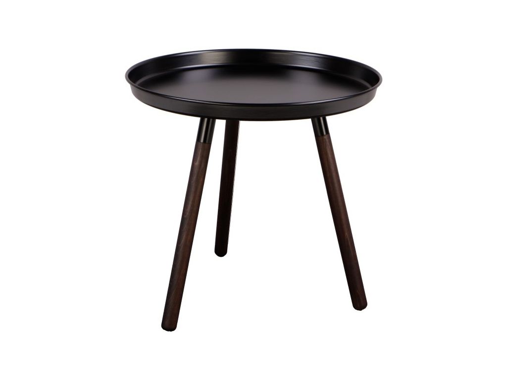 Černý odkládací stolek Nørdifra Sticks, výška 46,5 cm - Bonami.cz