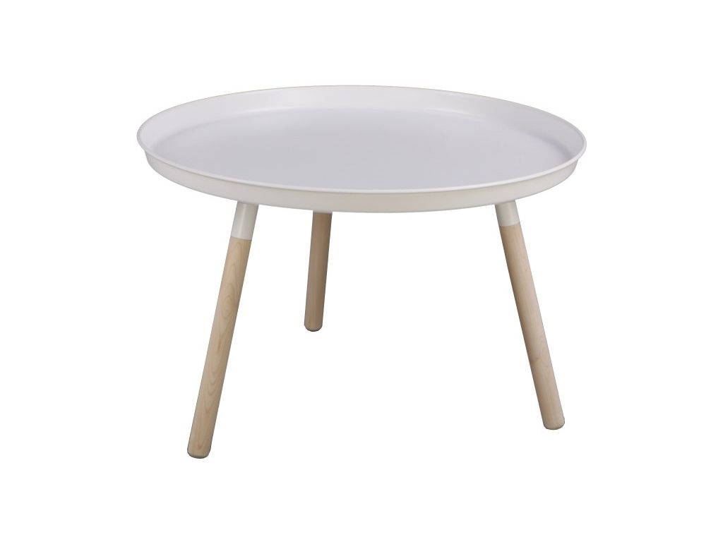 Bílý odkládací stolek Nørdifra Sticks, výška 40,5 cm - Bonami.cz