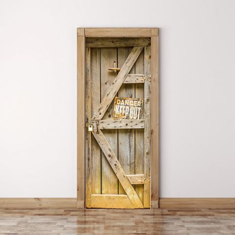 Tapeta na dveře WALPLUS Timber Door, 88 x 200 cm - Bonami.cz