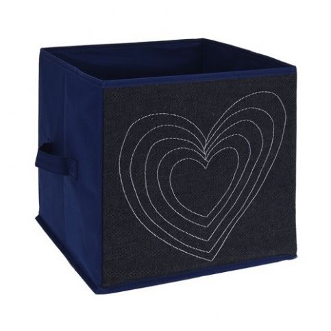 Textilní úložný box Heart, 27 x 27 x 27 cm - 4home.cz
