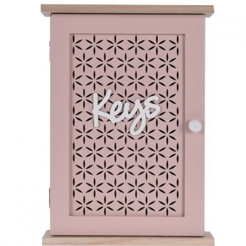 Skříňka na klíče Trento růžová, 28 x 20 cm   - 4home.cz