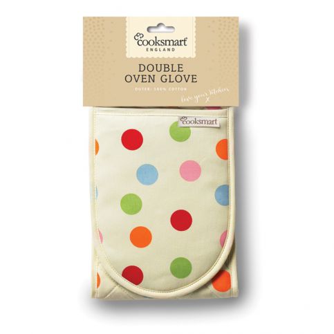 Dvojitá kuchyňská rukavice z bavlny Cooksmart ® Spots - Bonami.cz