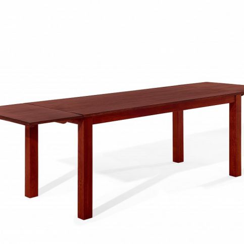 Stylový hnědý dubový stůl 150x90x75 cm - MAXIMA - Beliani.cz