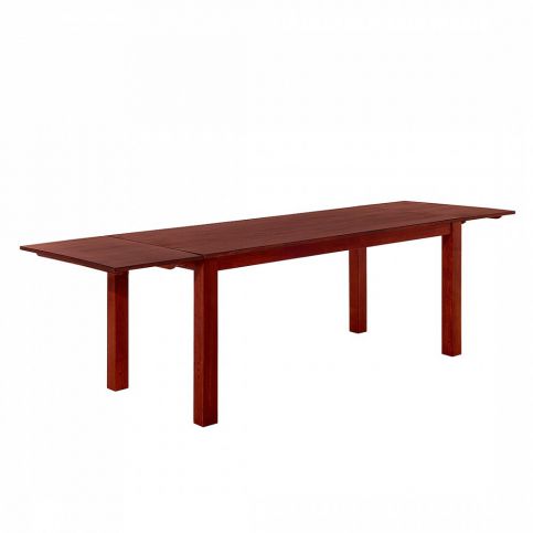 Stylový hnědý dubový stůl 180x90x75 cm - MAXIMA - Beliani.cz