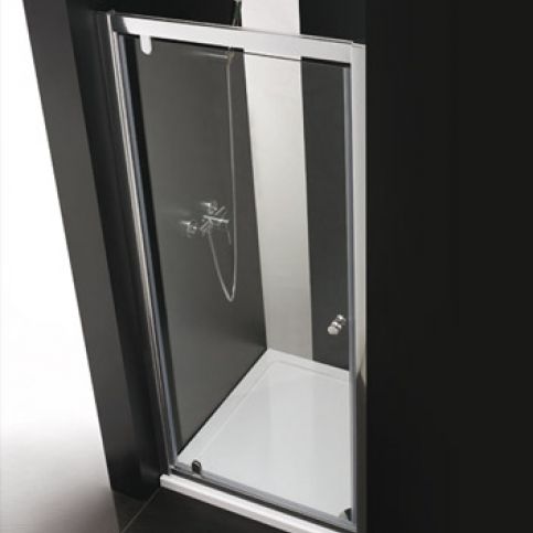 Master B1 100 sprchové dveře do niky jednokřídlé 96-100 cm, barva rámu chrom, výplň sklo - čiré - Aquakoupelna.cz