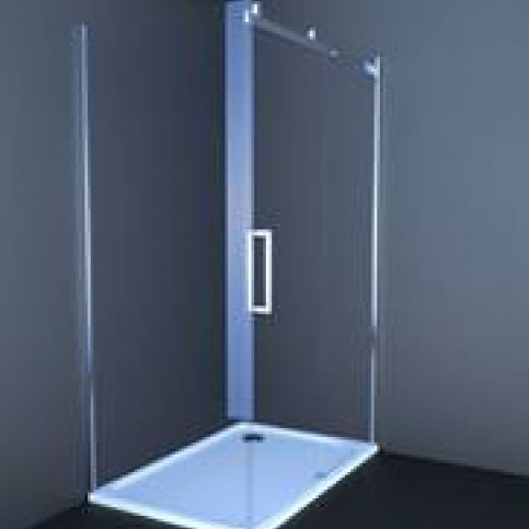 Sprchový kout Anima T-Linea obdélník 80 cm, čiré sklo, chrom profil, pravá TL12080TPSET - Siko - koupelny - kuchyně