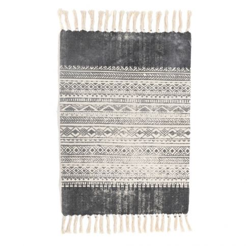 Černobílý koberec InArt Correr, 90 x 60 cm - Bonami.cz