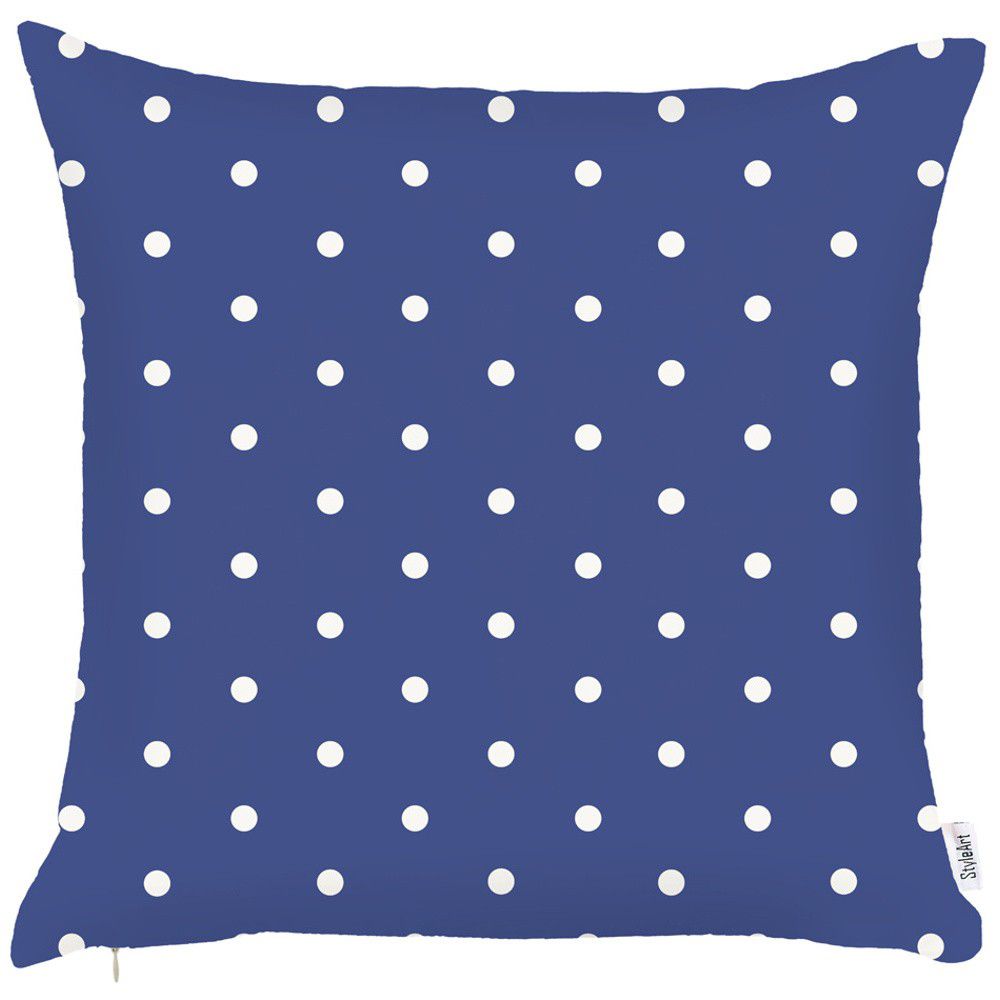 Modrý povlak na polštář Mike & Co. NEW YORK Little Dots, 43 x 43 cm - Bonami.cz