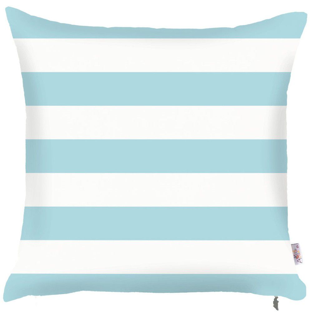 Modrý povlak na polštář Mike & Co. NEW YORK Stripes, 43 x 43 cm - Bonami.cz