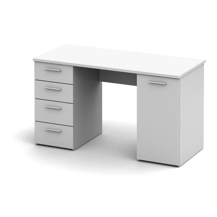PC stůl, bílá, DTD laminovaná, EUSTACH 0000094884 Tempo Kondela - DEKORHOME.CZ