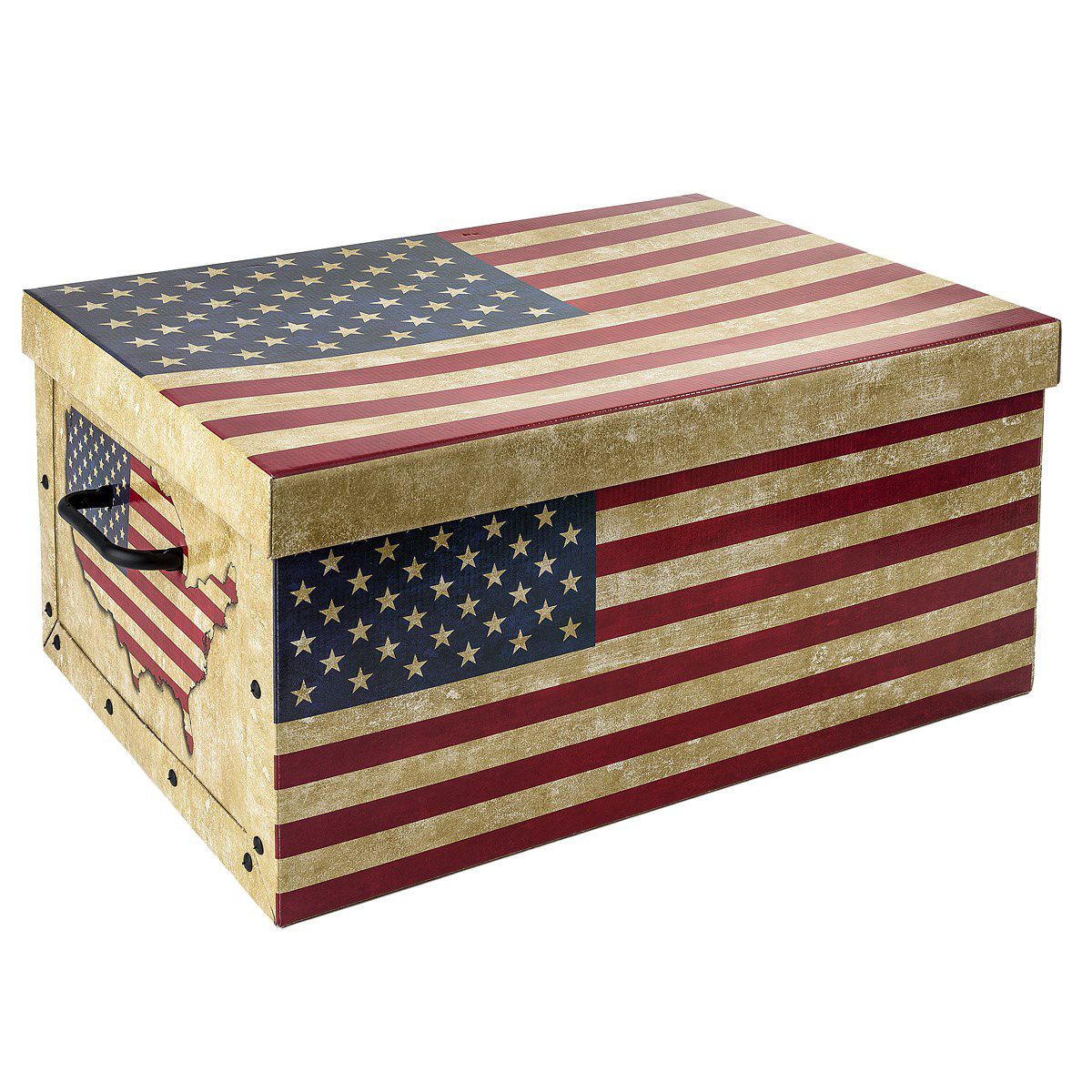 EXCELLENT Úložný box dekorativní vlajka USA & UK KO-M31100080 - 4home.cz
