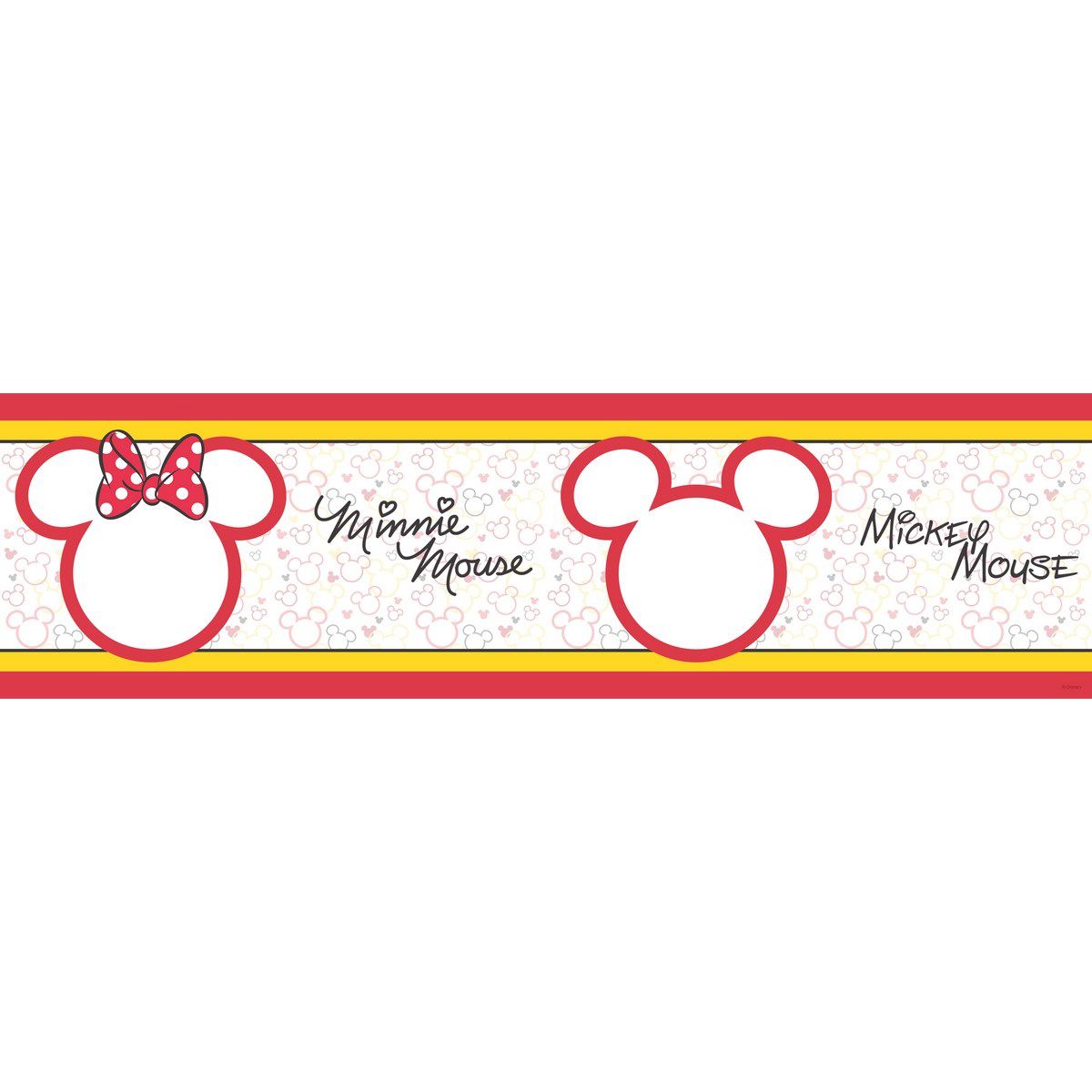 AG Art Samolepicí bordura Mickey Mouse a Minnie, 500 x 14 cm   - GLIX DECO s.r.o.