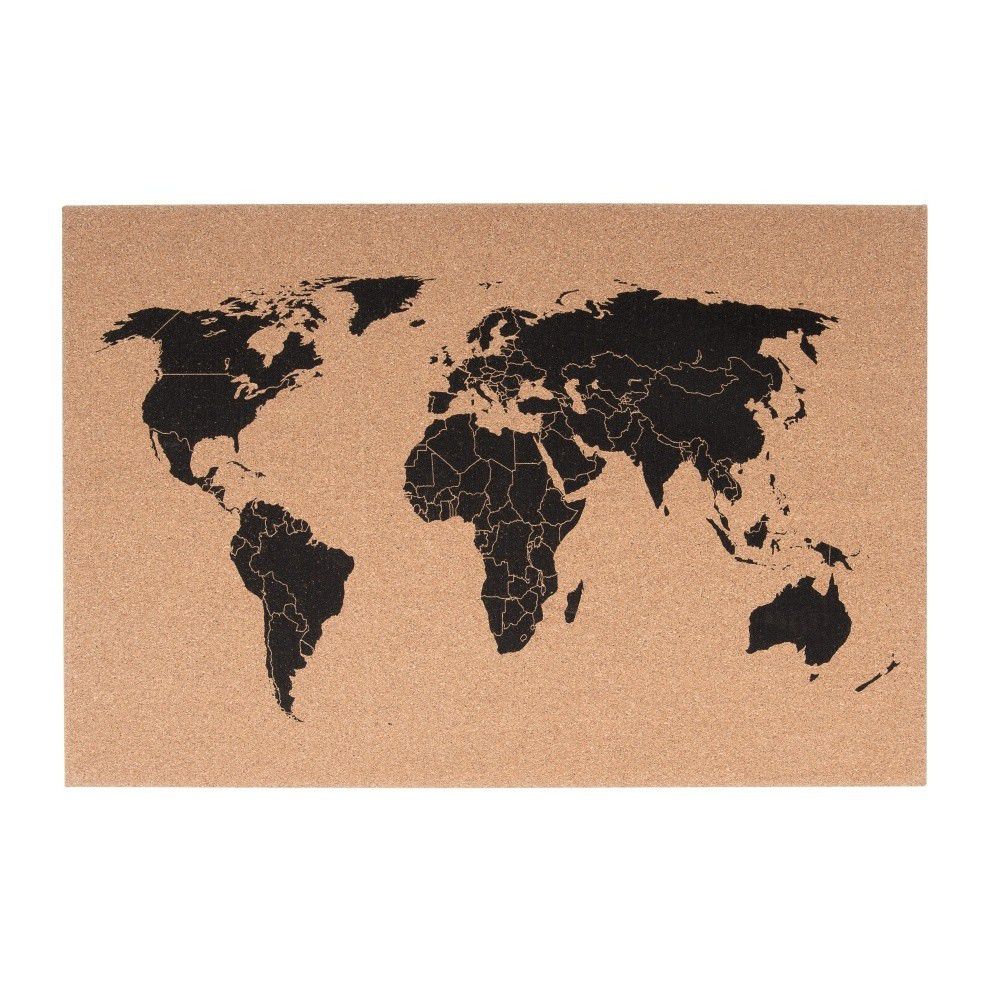 Korková nástěnná mapa PT LIVING World, 60 x 40 cm - Bonami.cz