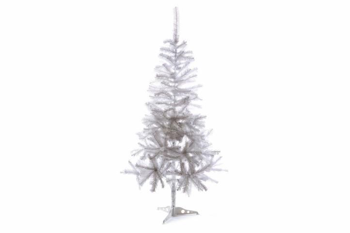 Nexos Umělý vánoční strom s třpytivým efektem - 150 cm, bílý - Kokiskashop.cz