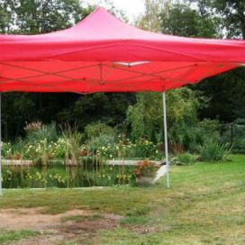 Tradgard CLASSIC Zahradní párty stan nůžkový - 3 x 3 m červený