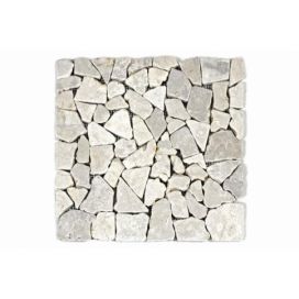 Divero Garth Mramorová mozaika - krémová 1 m2 - 30x30x1 cm