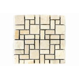 Divero Garth Mramorová mozaika krémová obklady 11 ks - 1m² - 30x30 cm