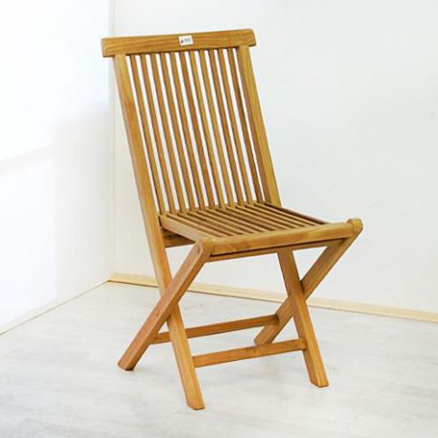 OEM D02255 DIVERO skládací židle z týkového dřeva, 2 kusy - T-zboží.cz