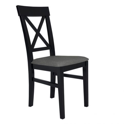 Černá židle s tmavě šedým sedákem BSL Concept Hinn - Bonami.cz