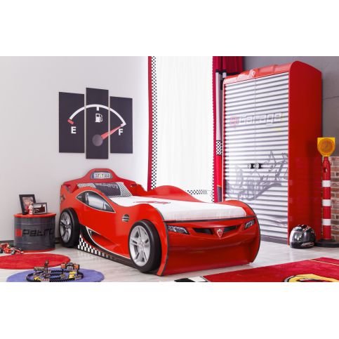 Dětská postel auto s přistýlkou Champion - Nábytek aldo - NE
