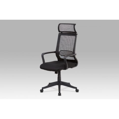Kancelářská židle, černá mesh, plastový kříž, houpací mechanismus KA-C840 BK Autronic - DEKORHOME.CZ