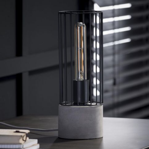 Designová stolní lampa mřížový válec - Nábytek aldo - NE