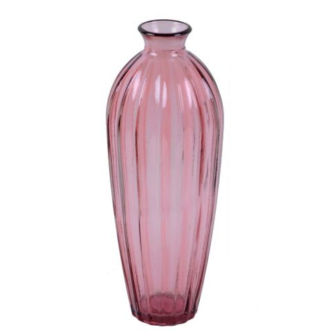Růžová váza z recyklovaného skla Ego Dekor Etnico, výška 28 cm - Bonami.cz
