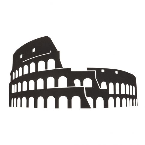 Černá nástěnná kovová dekorace Wall Decor Colosseum - Bonami.cz