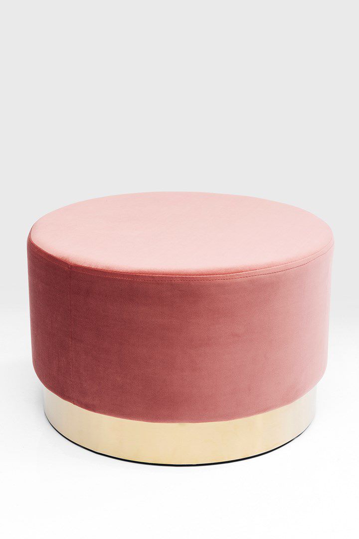 Růžová stolička Kare Design Cherry, ∅ 55 cm - KARE