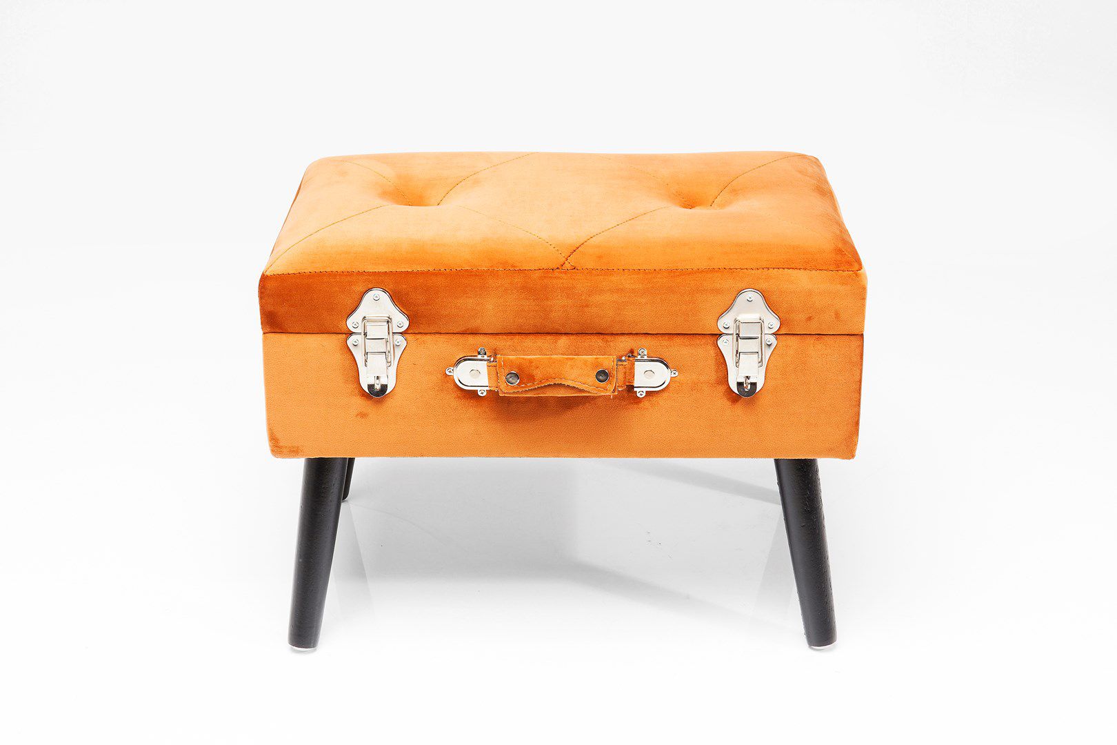 Oranžová stolička s úložným prostorem Suitcase - Bonami.cz