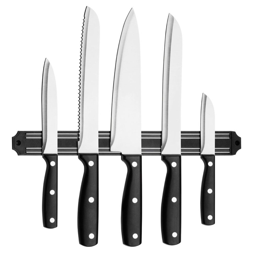 Set 5 nožů a magnetického držáku Premier Housewares Magnetic - Bonami.cz