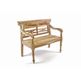 Divero Dřevěná 2-místná lavice pro děti z teakového dřeva