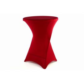 Garthen Potah pro vysoký stůl - elastický, vínově červený 80 x 80 x 110 cm
