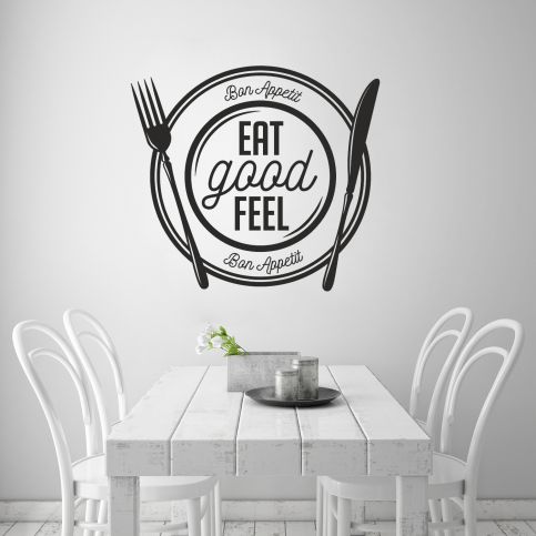 Samolepka na zeď - Eat good nápis (95x85 cm) - PopyDesign - Popydesign