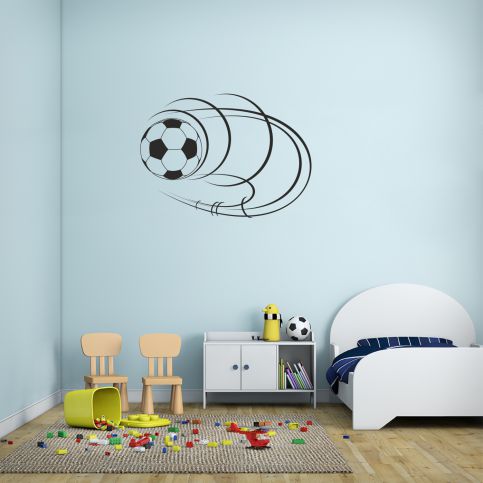 Samolepka na zeď - Fotbalový míč 2 (60x43 cm) - PopyDesign - Popydesign