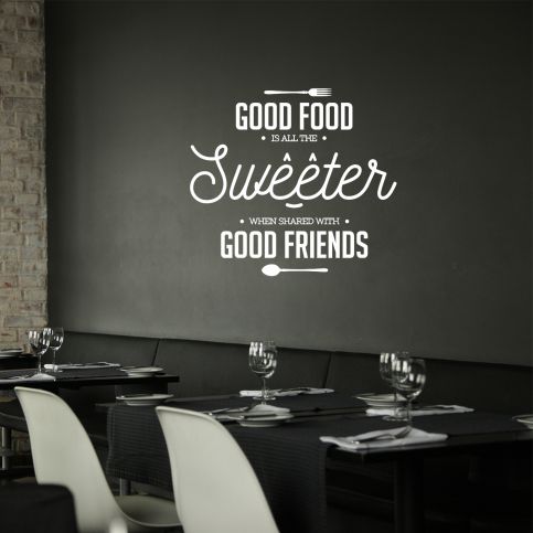 Samolepka na zeď - Good food nápis (95x82 cm) - PopyDesign - Popydesign