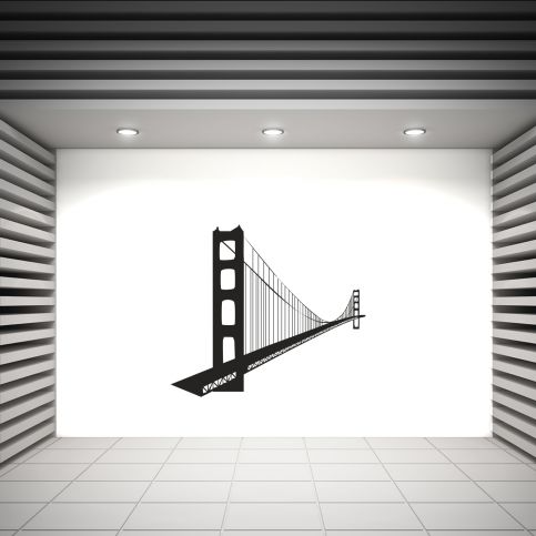 Samolepka na zeď - Kalifornský most (60x53 cm) - PopyDesign - Popydesign