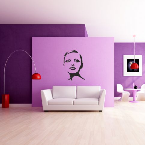 Samolepka na zeď - Tvář ženy (83x120 cm) - PopyDesign - Popydesign