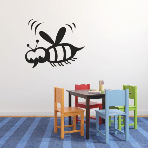 Samolepka na zeď - Včelka (60x51 cm) - PopyDesign - Popydesign