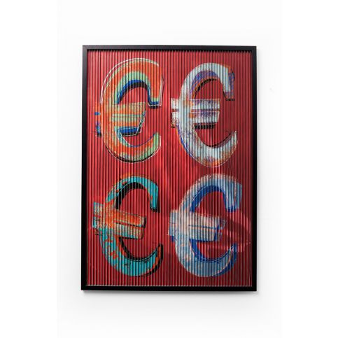 Obraz s rámem Art 3D Euro 118×83 cm - KARE