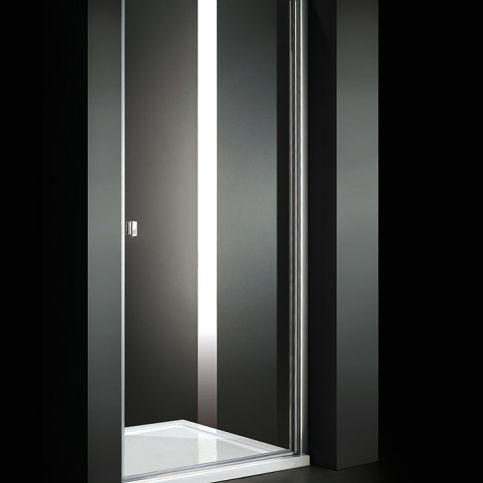 Glass B1 60 sprchové dveře do niky jednokřídlé 56-60cm, barva rámu chrom, výplň sklo - matné - Aquakoupelna.cz