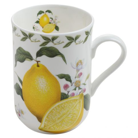 Hrnek z kostního porcelánu Maxwell & Williams Orchard Fruits Lemon, 320 ml - Bonami.cz