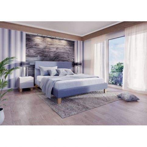 ATR home living  Postel KAYA čalouněná 160x200 cm, modrá - Alhambra | design studio