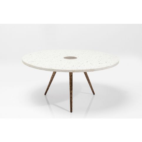 Konferenční stolek Terrazzo - bílý, 92 cm - KARE